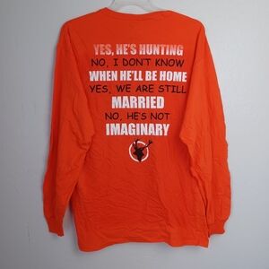 Men's Shirt Long Sleeve XL Orange